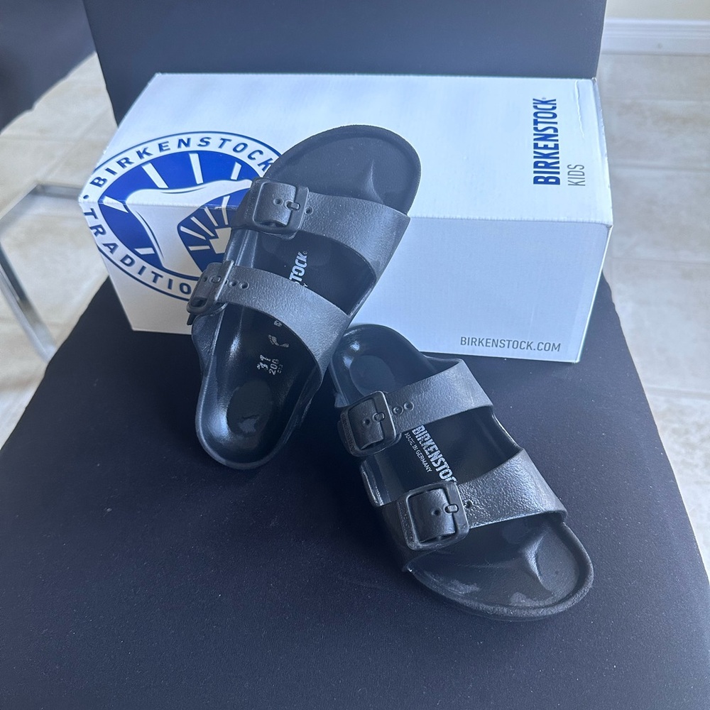 Birkenstock Kids black Arizona Sandals